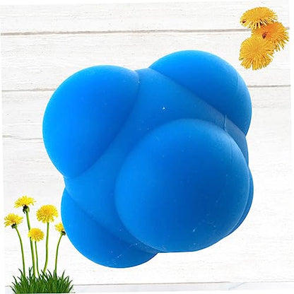 1pc Hexagonal Silicone Reaction Training Ball Durable Agility Workout Ball for Enhanced Reflexes Coordination and Speed Improvement for Athletes and Rehabilitation Use