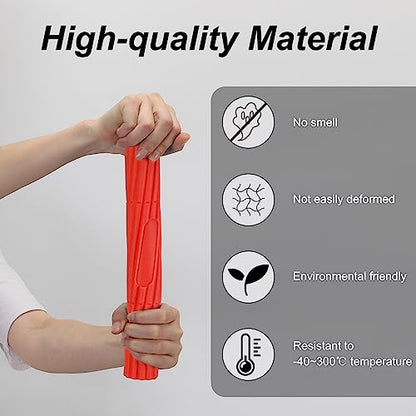 Flex Therapy Strengthener Bar for Tennis Elbow, Golfers Elbow, Tendonitis - Physical Therapy Resistance Bar for Wrist and Forearms Pain Relief - color: Blue-15LBS and Red-Extra heavy-35LBS