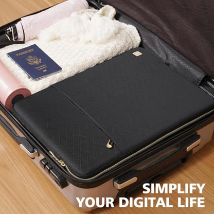 NIDOO 10 Inch Laptop Tablet Sleeve Carrying Case Bag for 11" 10.9" iPad Air Gen 4 5/10.9" 10.2" iPad 10/11" iPad Pro M4 / 10.5" Microsoft Surface Go 3 2 / Samsung Galaxy Tab A8 S8 S6 / Huawei - color: Black Pattern, size: 10.1 Inch