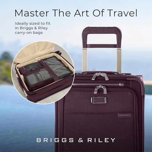 Briggs & Riley Travel Essentials Carry-On Compression Packing Cube Set - color: Plum, size: Carry-On