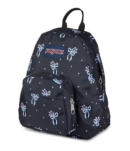 JanSport Half Pint Mini Backpack, 10.2 L - Durable Mini Bag Purse with Adjustable Shoulder Straps, Single Main Compartment, Zippered Stash Pocket, Pastel Petals - color: Pastel Petals Black/Blue/Pink/Green