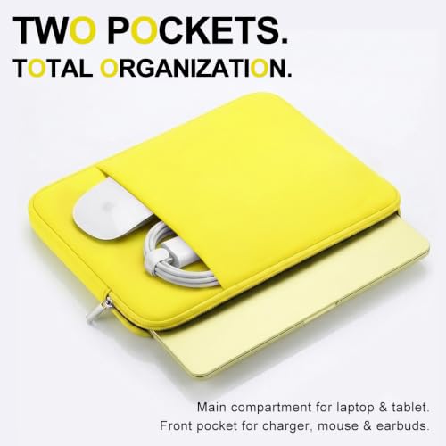 Laptop Sleeve Case for 2026 MacBook Neo 13 Inches - color: Lemon Yellow, size: 13 x 9 x 0.8 inches
