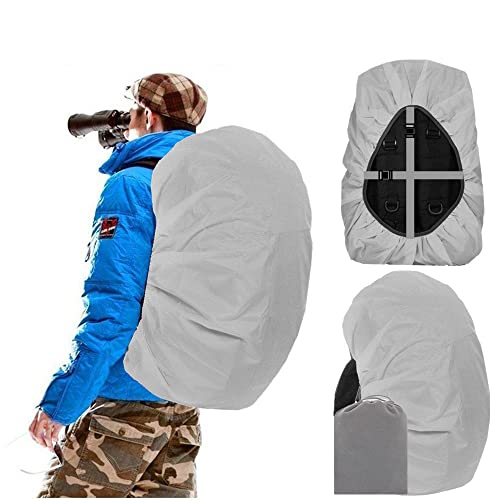 Joy Walker Waterproof Backpack Rain Cover, 12000mm Ultra-Waterproof, Upgraded Ultra-Strong Multilayers, Antislip Buckle Strap - color: Gray, size: Small (for 15-25L backpack)