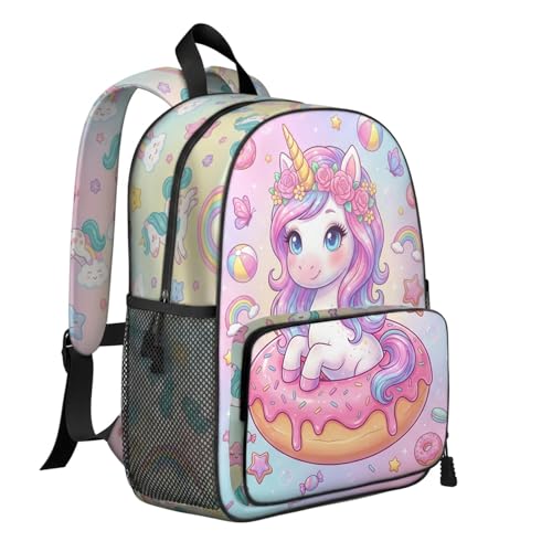 Toddler Backpack for Girls 4-6, 15L Unicorn School Bag with Chest Buckle | Waterproof & Lightweight for Daily Use, Padded Straps for All-Day Comfort, Perfect for Kindergarten, Preschool, Daycare - color: Unicorn