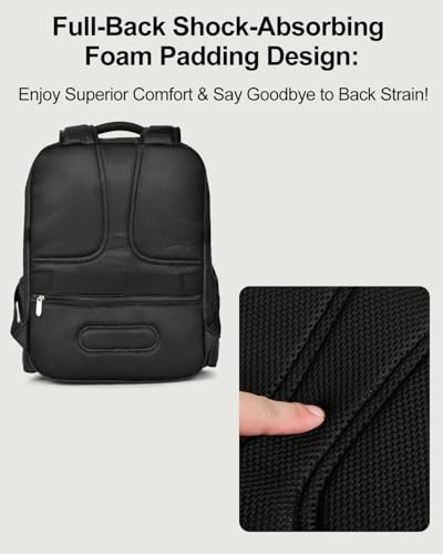 Travel Backpack for Women & Men, Carry On Personal Item Bag Flight Approved, Large Waterproof Laptop Backpack for Travel, Overnight, College & Commuting Black - color: Black