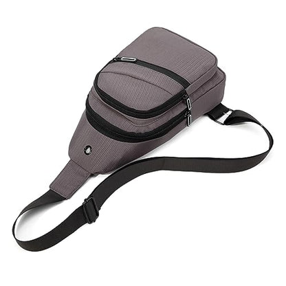 EVANCARY Small Sling Bag Crossbody Bags for Women Men, Sling Backpack Chest Daypack Cross Body Bag for Travel Outdoor - color: Deep Grey