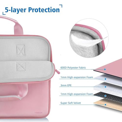 Hseok Laptop Sleeve 13.3 inch Case with Small Case, Compatible with MacBook Neo 14, MacBook Pro 14 M5/M4/M3/M2/M1, XPS 14 and Most 13.3 inch Notebooks, Neoprene Computer Handbag,P01K01 - color: P01k01, size: 13.3"