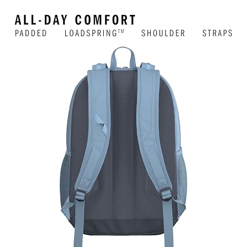 adidas Prime 7 Backpack for Laptop, School and Travel, 37L - color: Clear Sky Blue/Onix Grey/2