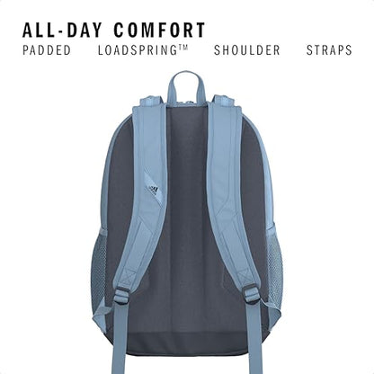adidas Prime 7 Backpack for Laptop, School and Travel, 37L - color: Clear Sky Blue/Onix Grey/2