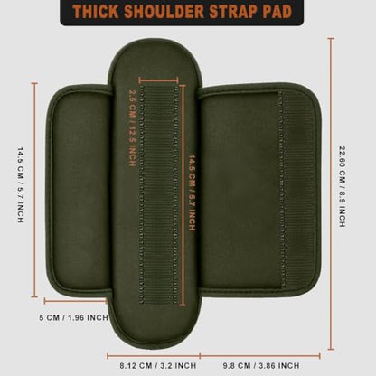ZINMARK 2-Pack Tactical Shoulder Pad with Ultra-Thick Cushion for Vest Shoulder Straps and Backpacks, Comfort and Breathable - color: Dark green