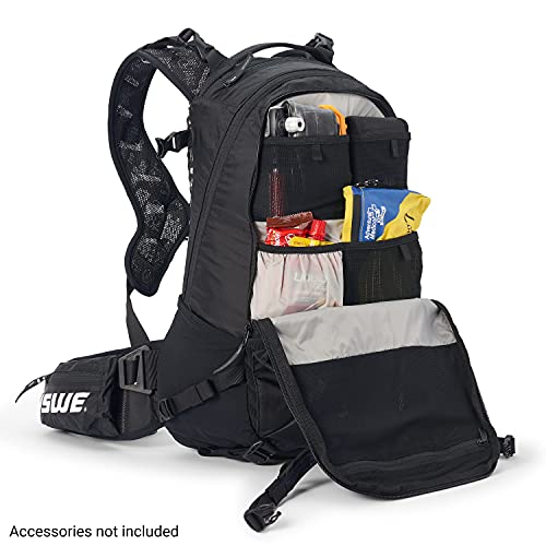 USWE Shred 25L Backpack, a High End Daypack for MTB, E-MTB, Mountain Bike, Black - style: 25l Black
