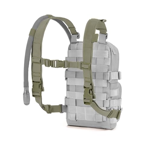 Universal Adjustable Shoulder Straps Mini Hydration Pack Backpack Carrier, Lite Tactical Backpack Replacement Straps with Sternum Strap (Green) - color: Green