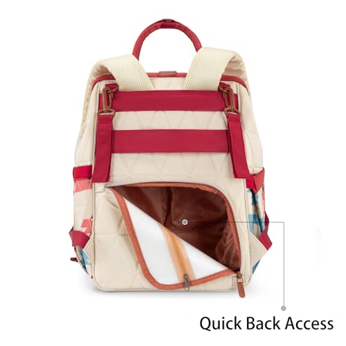 Montana West Wrangler Aztec Diaper Bag Backpack Western Backpacks for Moms Baby Essentials Bag with Twist-Lock Closure, Insulated Pockets, Portable Changing Pad, Stroller Straps, Pacifier Case - color: Aztec Pink