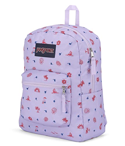 JanSport Cross Town Backpack 17" x 12.5" x 6" - Simple Bag for Everyone with 1 Main Compartment, Front Utility Pocket - Premium Class Accessories - Lagoon Luau - color: Lagoon Luau
