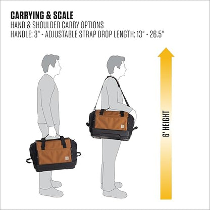 Carhartt Mens Station Tool Bag W/Adjustable Shoulder Straps, Durable, Water-Resistant Tool Organizer, Large Tool Bag - style: Large Tool Bag