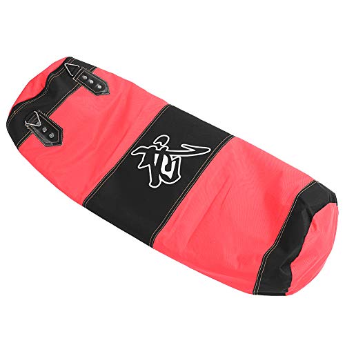 Bnineteenteam Heavy Punching Bag,Training Boxing Bag with Chain for Adults Men Women(Empty) - color: Red, size: 100cm