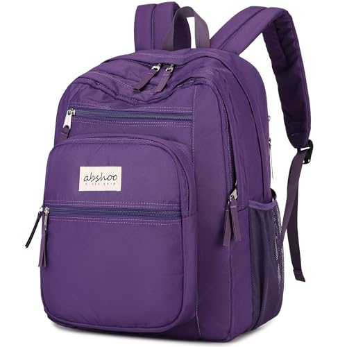 abshoo 34L Big School Backpack For College Women Middle High School Teen Girls Bookbag Travel Backpacks Daypack (Purple) - color: Purple