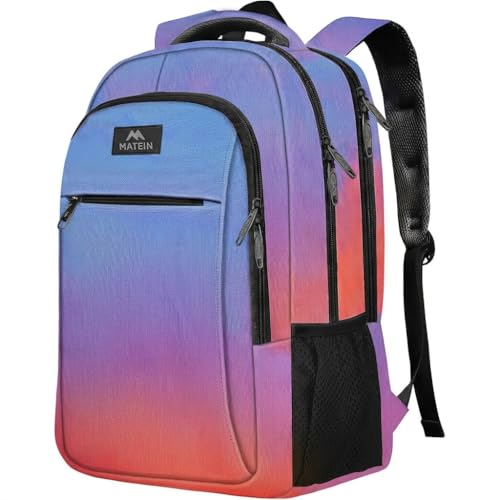 MATEIN Colorful Fashion Laptop Backpack, 15.6 Inch Slim Travel Computer Bag - color: Tie-dye, size: 15.6 Inch