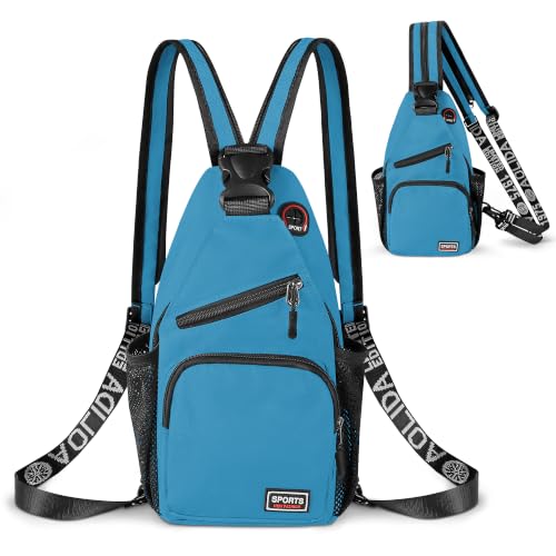 Crossbody Backpack Convertible Sling Bag for Women Men with Adjustable Strap Small Casual Daypack for Hiking Traveling (Small, 11-Inch, Blue) - color: Blue, size: 11-Inch