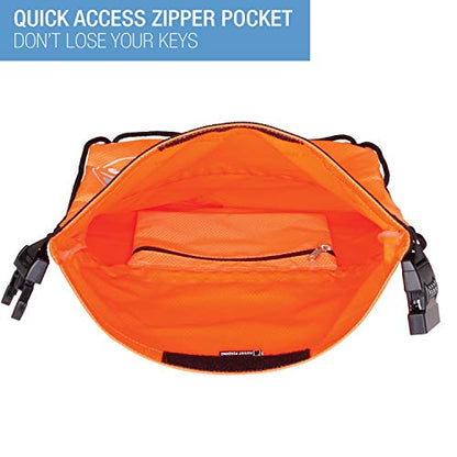 Lewis N. Clark WaterSeals Locking Backpack | Waterproof Bag | Anti-Theft Combination Lock | For Men & Women | Orange - color: Orange
