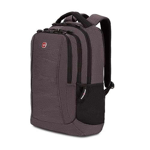 SwissGear 5668 Laptop Backpack, Dark Gray Heather, 18.25 In - color: Dark Grey Heather