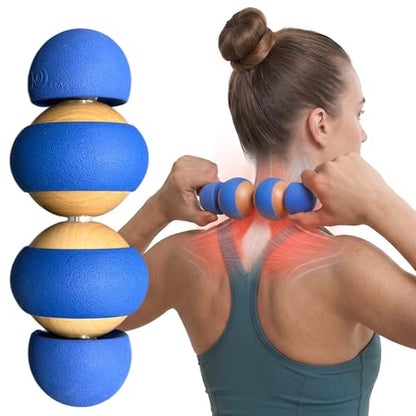 MOBO Mini | Neck & Shoulder Massager Roller | Tech Neck & Desk Pain Relief Tool | Trigger Point Myofascial Release | Portable Deep Tissue Massage for Office, Travel & Gym