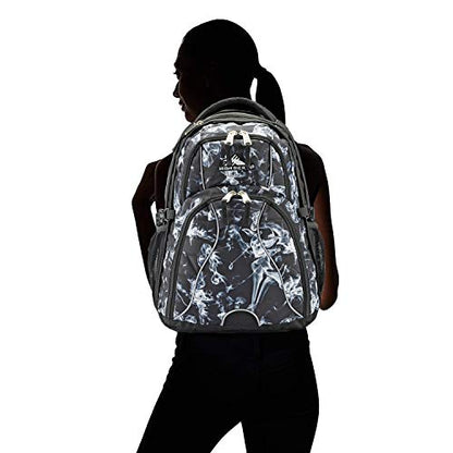 High Sierra Swerve Laptop Backpack, Black Steam/Black, One Size - color: Black Steam/Black