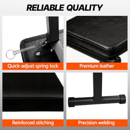 Flat Weight Bench, Foldable Flat Bench, for Multi-Purpose Weight Training, Sturdy Strength Training Workout Bench, Space-saving Bench Press Flat Exercise Bench, for Home Gym