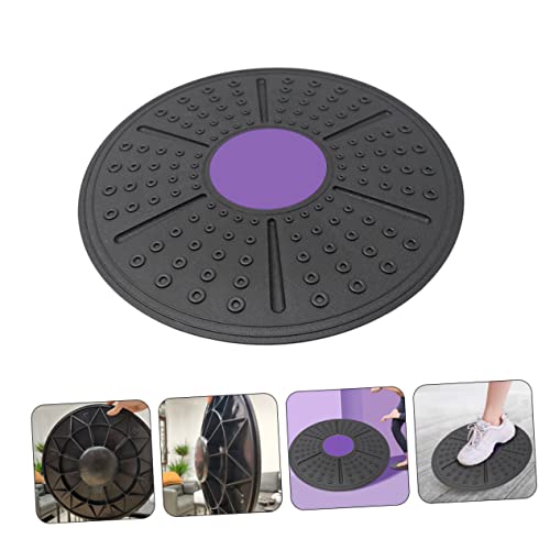 Abaodam Equilibrium Sense Training Board for Balance Exercise Durable PP Fitness Accessory Non Slip Massage Balance Plate for Physical Therapy and Coordination Training Purple