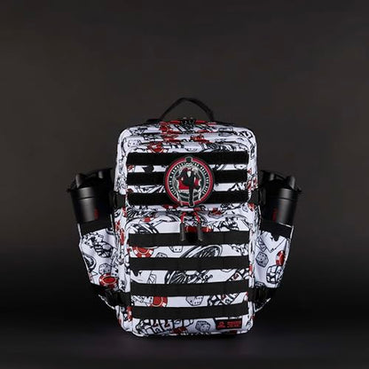 WOLFpak 35L Athletic Gym Backpack (High Stakes) Durable 1000D Waterproof Oxford Material with MOLLE Webbing, Laptop Pocket & Dual Cup Holders, Durable Fitness/Travel/Military Daypack - color: High Stakes