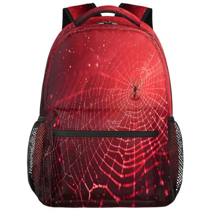 Spiders Web Laptop Backpack for Women 17 inch Backpacks Lightweight Computer Bag Rucksack Casual Daypack Work Travel - color: Multicolor-1