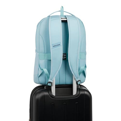 SwissGear Orientation Laptop Backpack, Light Blue, 17"x12"x7" - color: Light Blue, style: Orientation
