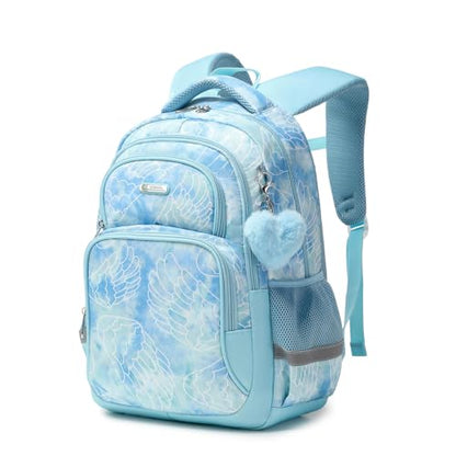 Cusangel Backpack for Girls Boys School Bookbags Kindergarten Elementary Lightweight Waterproof Multifunctional Large Capacity for kids(17 inch Fun Prints) - color: Green 17in