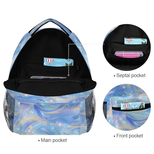Laptop Backpack for Women Men Waterproof Laptop Bookbag with Chest Strap for Travel Trip Burgundy Blue Green - color: Multicolor05
