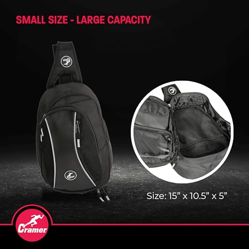 Cramer Sling Pack Elite, Small Athletic Trainer Bag for Carrying Supplies, Cross Body Travel Bag for for Trainers, Single Strap Organizing Backpack with Ample Storage and Easy Access - style: Elite