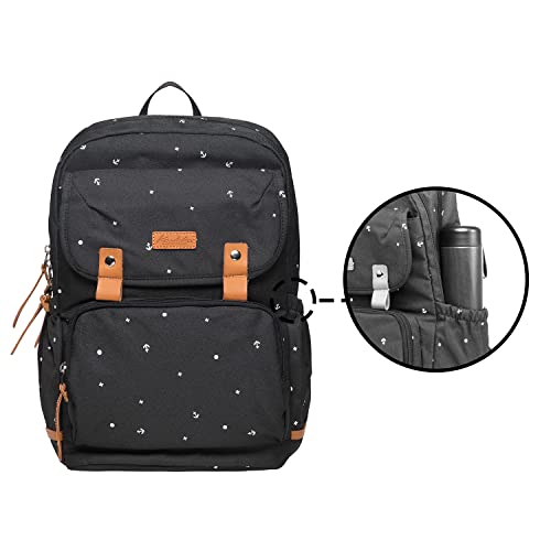 KAUKKO Laptop Backpack for Unisex Casual Daypack Fits 15.6" Laptop (09-BLACK) - color: 09-black