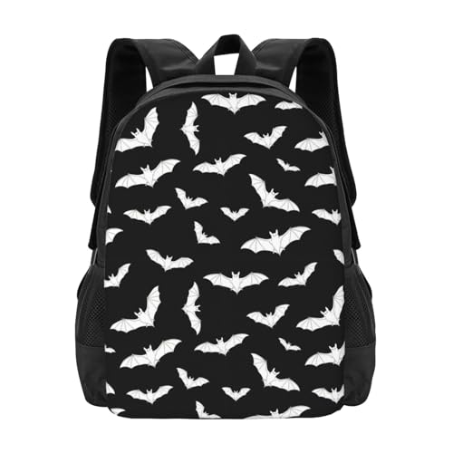 Fashion Daily Rucksack Halloween Bats, Multipurpose Large Capacity Anti Theft Carry On Pack for Sports Picnic Business Travel Unisex - color: Design (546)