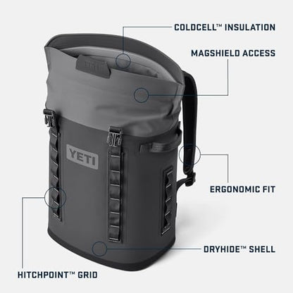 YETI Hopper M Series Backpack Soft Sided Coolers with MagShield Access - color: Classic Navy, size: M20