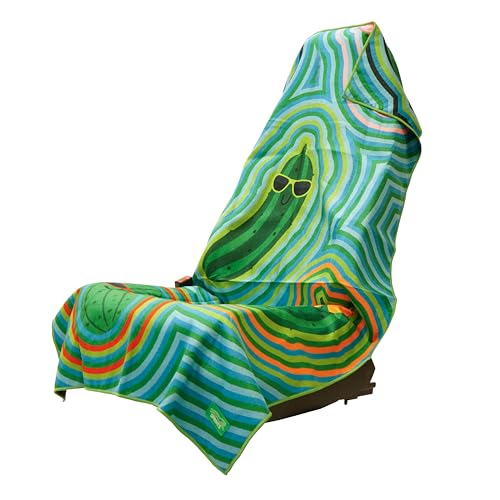 Sprints Athletic Running Towel, Full-Sized, Car Seat Cover - Moisture Wicking (Pickles) - color: Pickles
