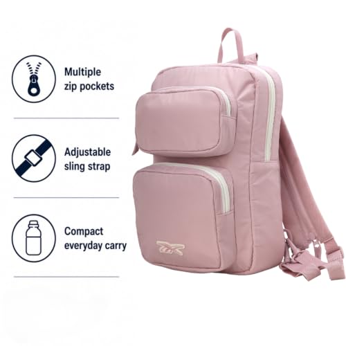 Reebok Unisex Crossbody Bag - Convertible Compact Durable Cross Body Bag for Women and Men - Gym and Travel Essentials, Size One Size, Mikayla Ashen Lilac - color: Mikayla Ashen Lilac