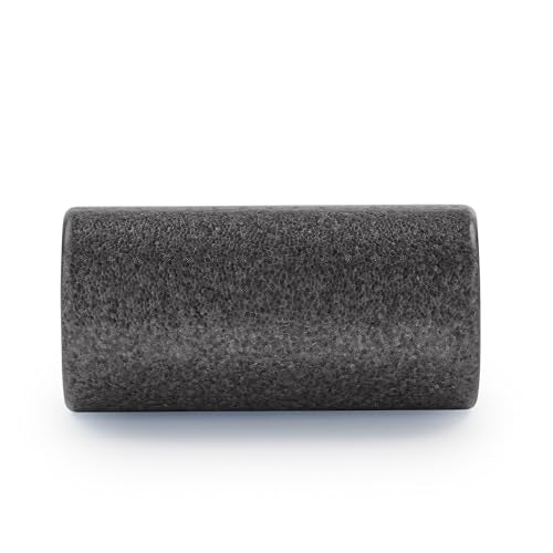 Sunny Health & Fitness High-Density Foam Roller 12" to 36", for Stretching & Muscle Recovery – Black, Blue, Pink - color: Black, size: 12-Inch