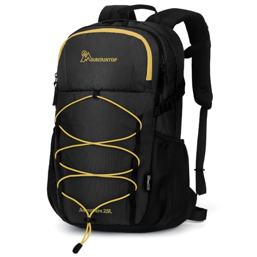 MOUNTAINTOP 25/30L Lightweight Hiking Backpack, Outdoor Daypack - color: 25l-black