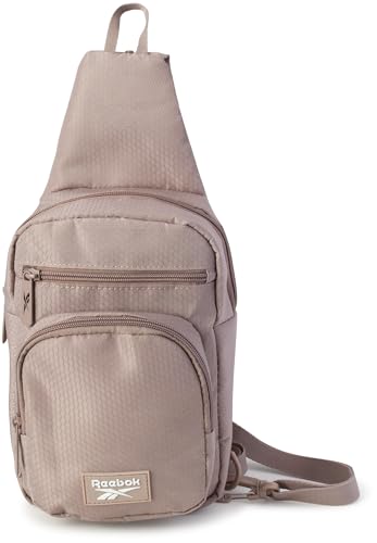 Reebok Unisex Crossbody Bag - Convertible Compact Durable Cross Body Bag for Women and Men - Gym and Travel Essentials, Size One Size, Cosmos Mocha - color: Cosmos Mocha