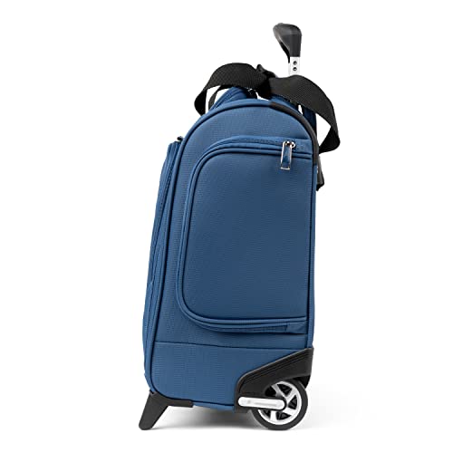 Travelpro Luggage Maxlite 5 Softside Lightweight Rolling Underseat Compact Carry on Upright 2 Wheel Bag, 15-Inch — Ensign Blue - color: Ensign Blue