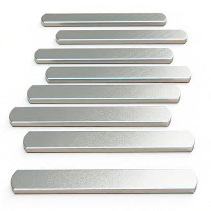 Mavee Fractional Weight Vest Plates, Rustproof Solid Steel Inserts for Rucking, Tactical Carrier & Strength Training - color: Silver (Electroplated), size: 6.7 Inch (8 Pack / 4.0 Lbs)