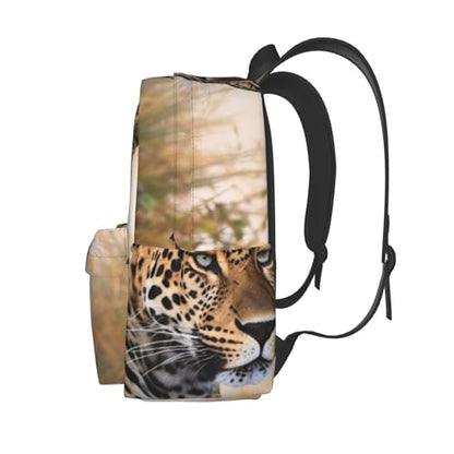 African Animal Leopard Travel Backpack for Men Women 15.6 inch Laptop Backpack Casual Daypack for Weekender - color: African Animal Leopard