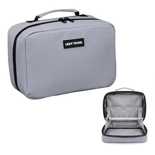 X-SISTER Toiletry Bag for Men,Men's Travel Essentials,Toiletries Storage Bag,Travel Toiletry Organizer,Water Resistant Shaving Bag for Toiletries Accessories-Gray - color: gray