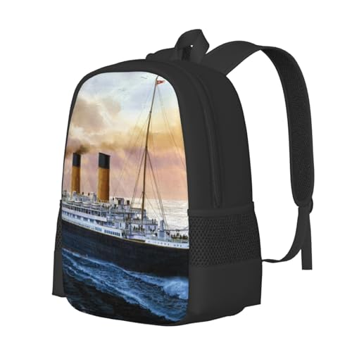 Retro Titanic Famous Old Historic Packable Backpack 20l Lightweight, Foldable Travel Daypack - Hiking & Shopping Backpack For Men Women