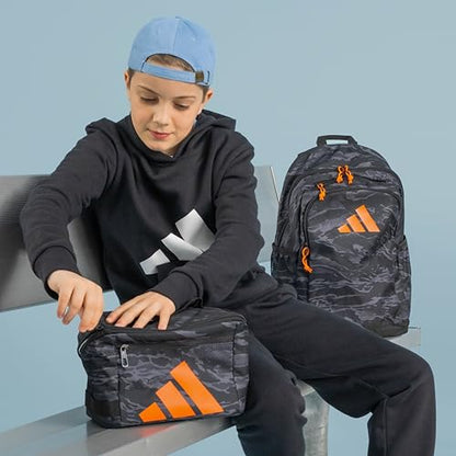 adidas Kids Affiliate Lunch Bag – Insulated Lunchbox for Girls and Boys, 6L - color: Alumina Beige/White
