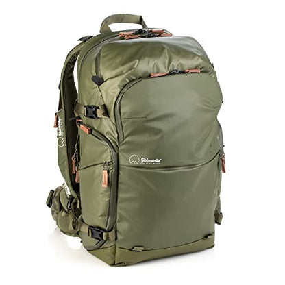 Shimoda Explore v2 30 Starter Kit, Mid-Size Outdoor Photography Travel Backpack w/Medium Mirrorless Core Unit, Carry-On Ready Adventure Pack, Anti-Theft Camera Access, 16" Laptop Sleeve, Army Green